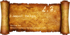 Lampel Helga névjegykártya